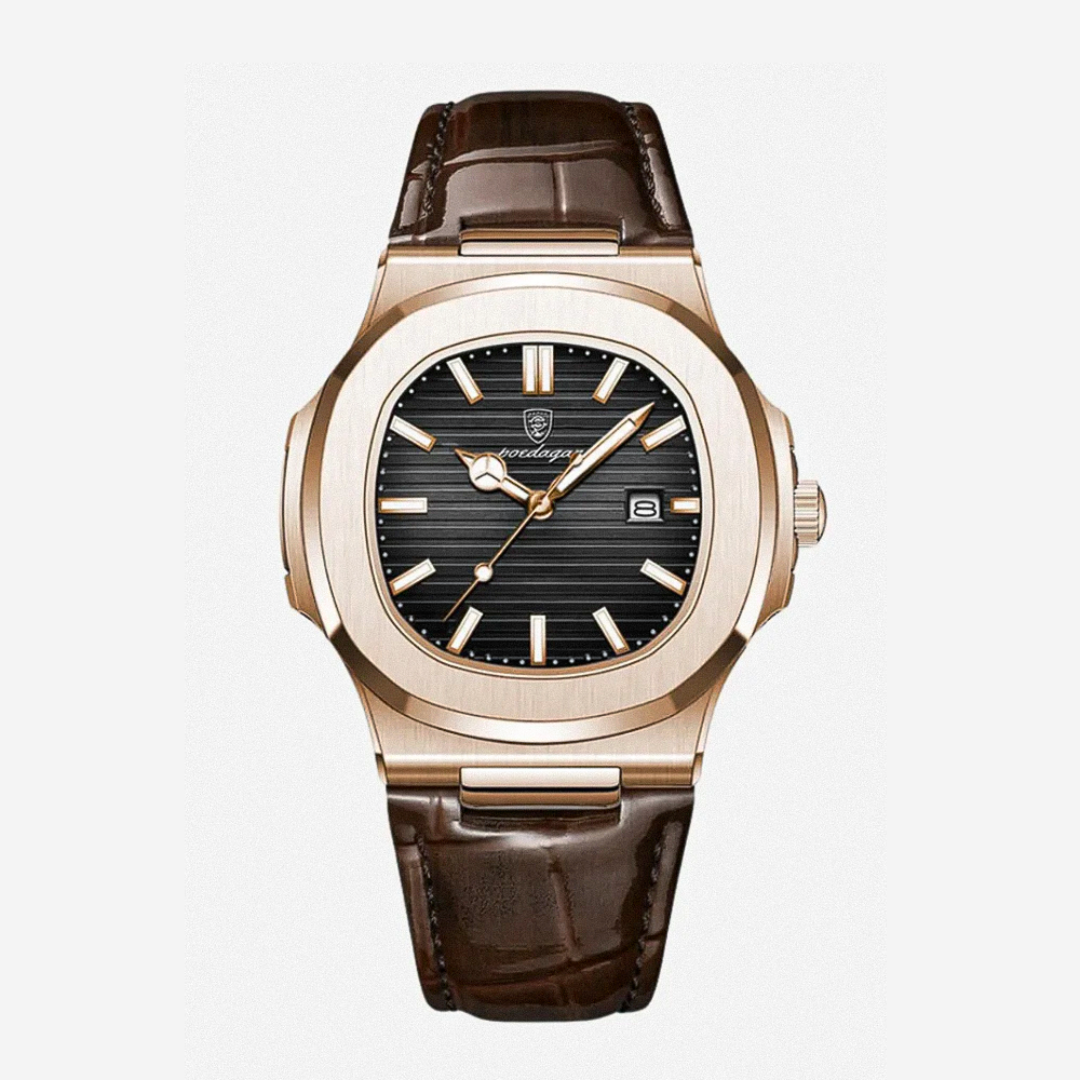 Mostrador Elegante Combinado Com Correia De Pele Clássica | 40mm