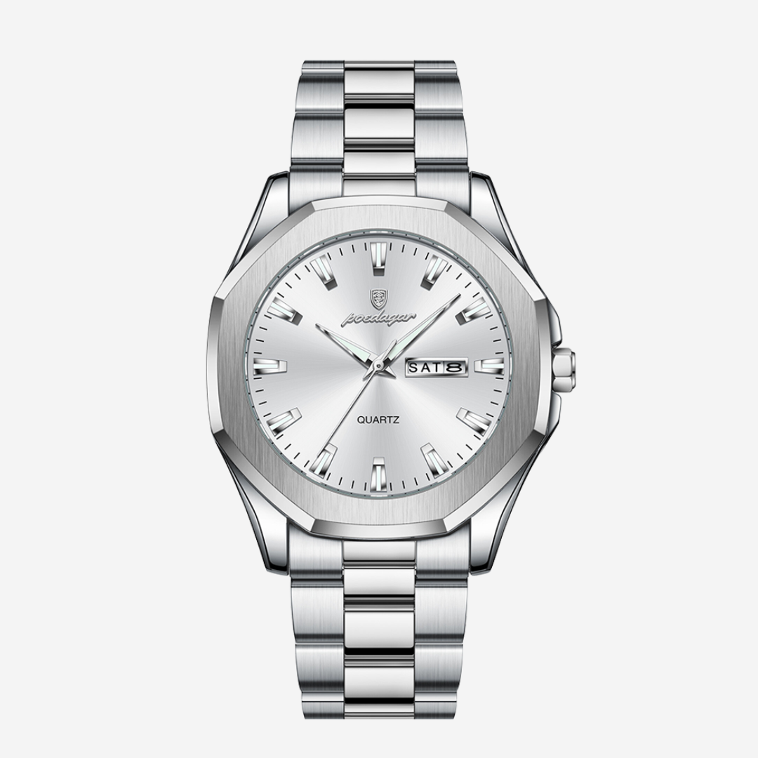 Relógio Moderno Em Aço De Estilo Diário E Elegante | 42mm