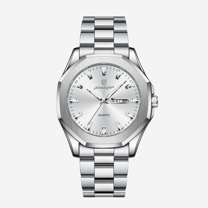 Relógio Moderno Em Aço De Estilo Diário E Elegante | 42mm