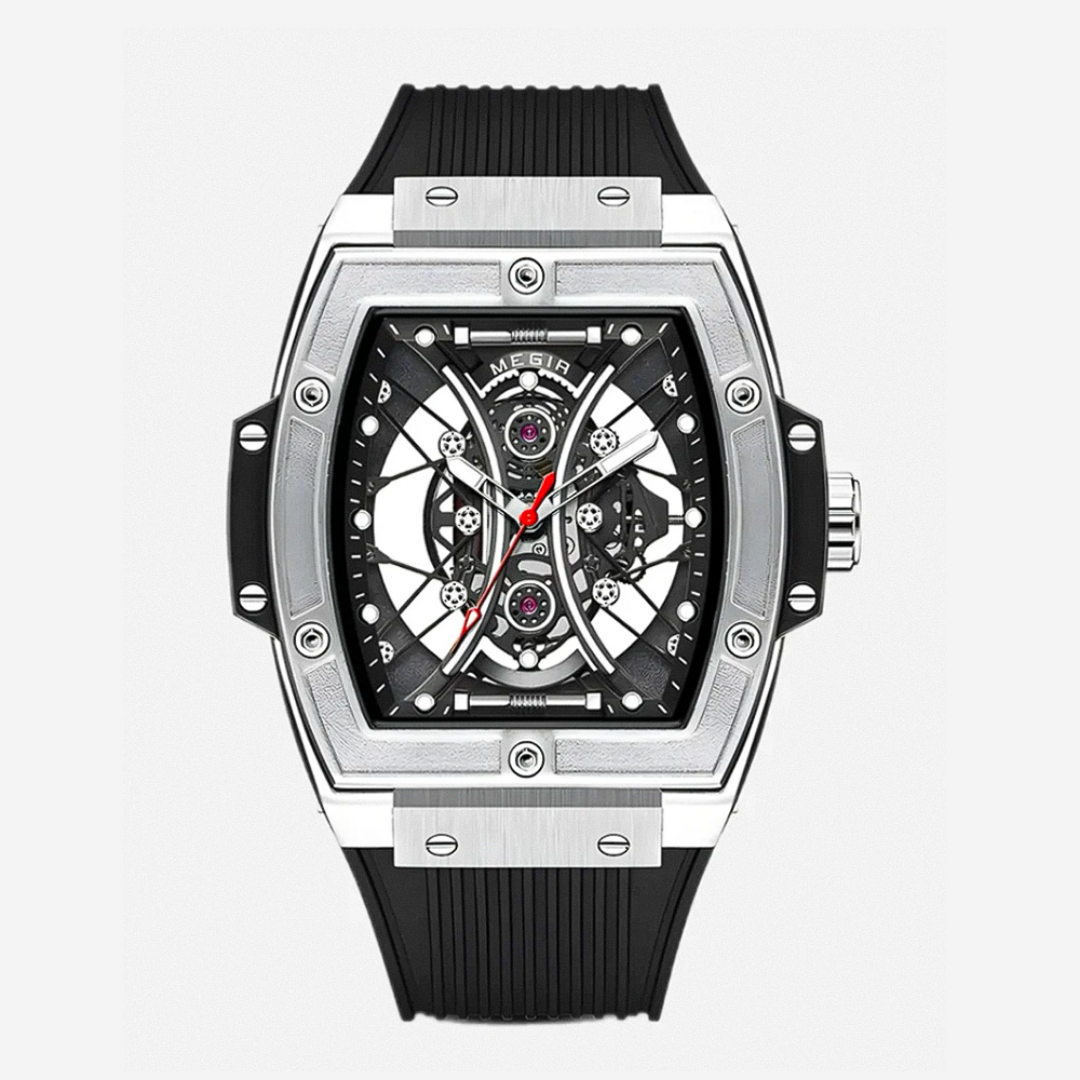 Relógio Skeleton Futurista Com Caixa | 42mm