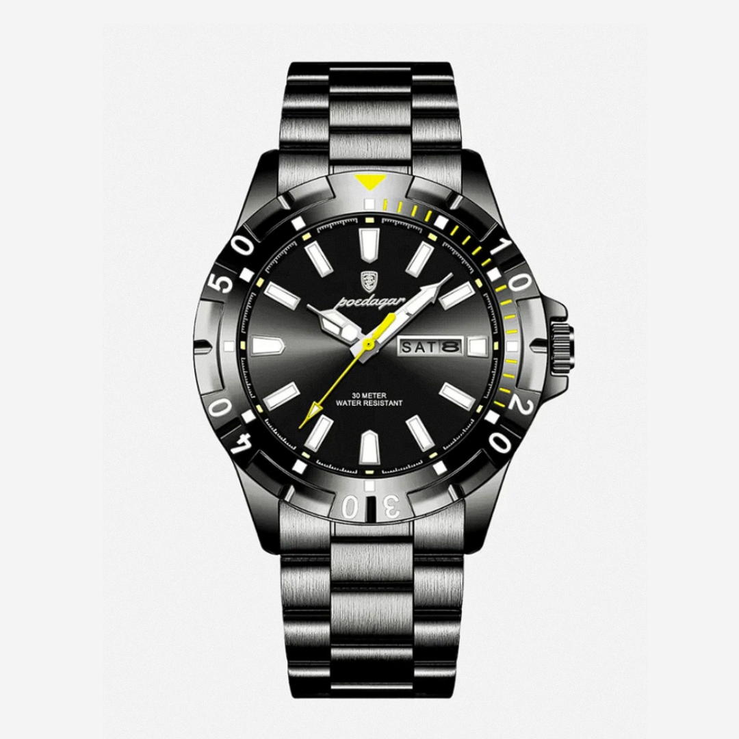 Maverick | Sporty Bezel Stainless Steel Watch | 42mm