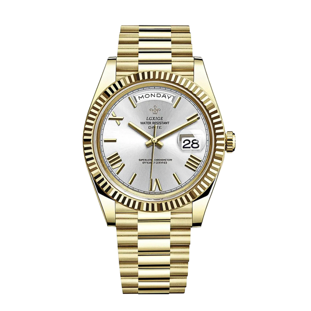 Relógio Com Linhas Definidas e Estilo Clássico