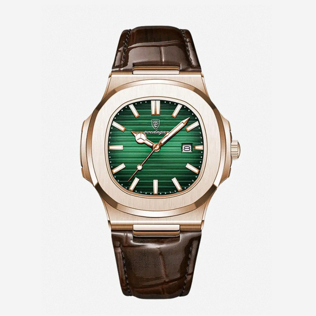 Mostrador Elegante Combinado Com Correia De Pele Clássica | 40mm