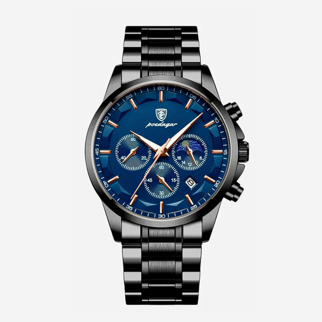 Relógio Clássico De Elegância Com Múltiplos Mostradores | 42mm