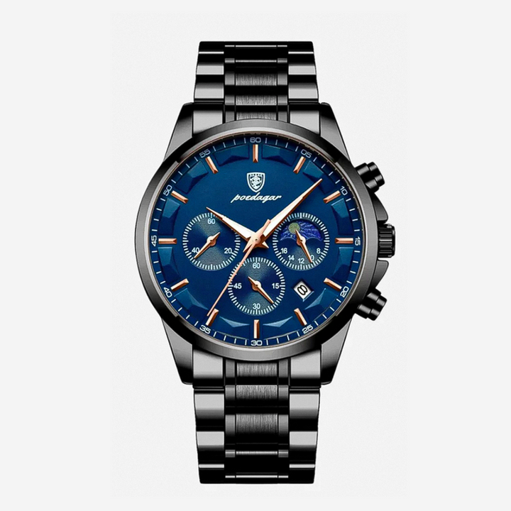 Relógio Clássico De Elegância Com Múltiplos Mostradores | 42mm