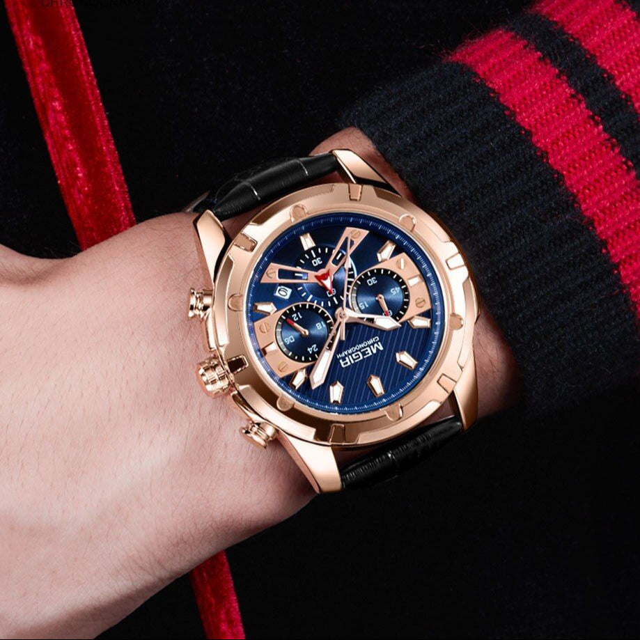 Relógio de Luxo Militar Cronógrafo Desportivo