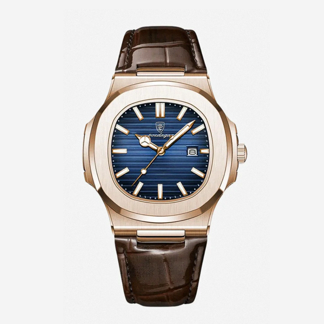 Mostrador Elegante Combinado Com Correia De Pele Clássica | 40mm