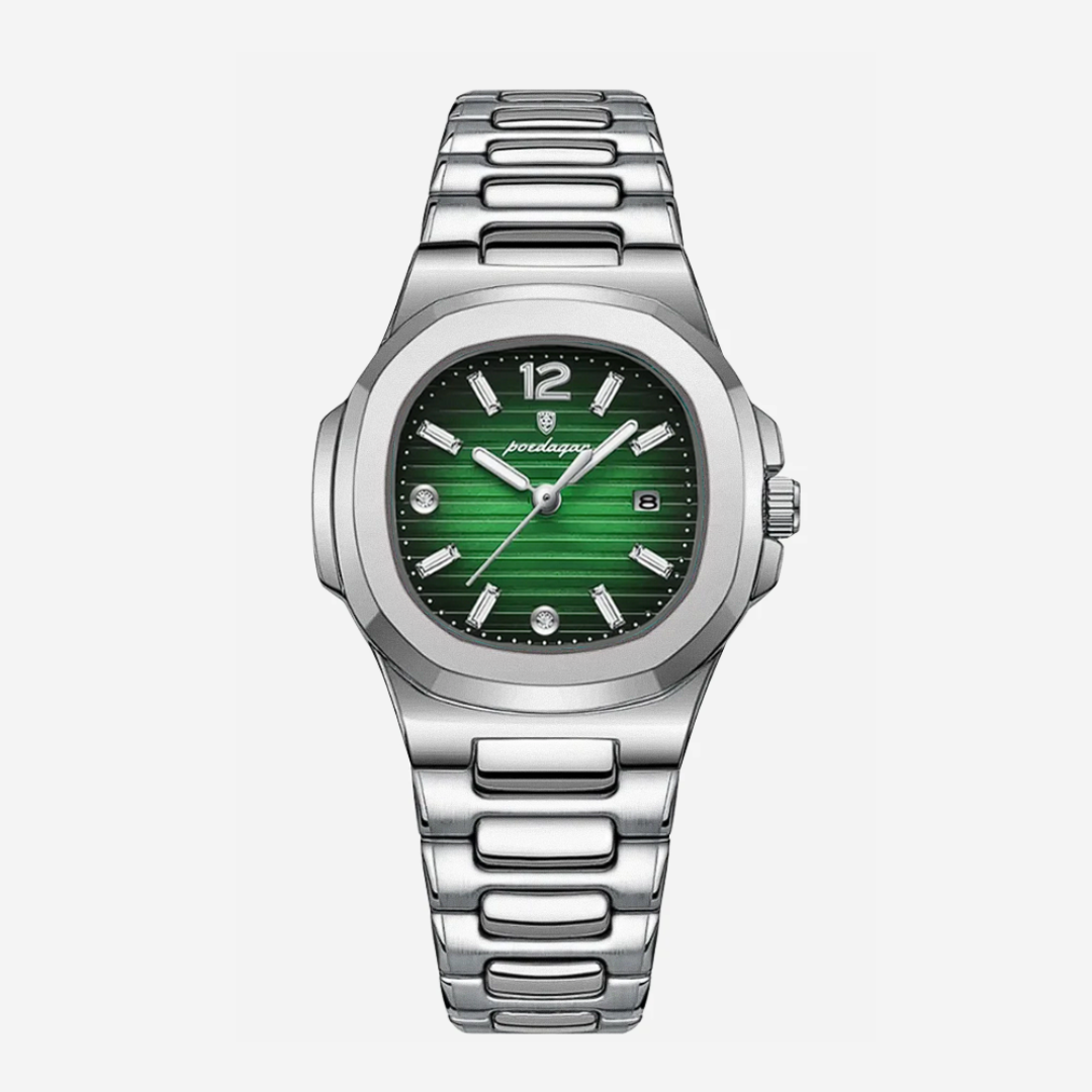 Relógio Com Mostrador Detalhado E Design Integrado Em Aço Elegante | 31mm