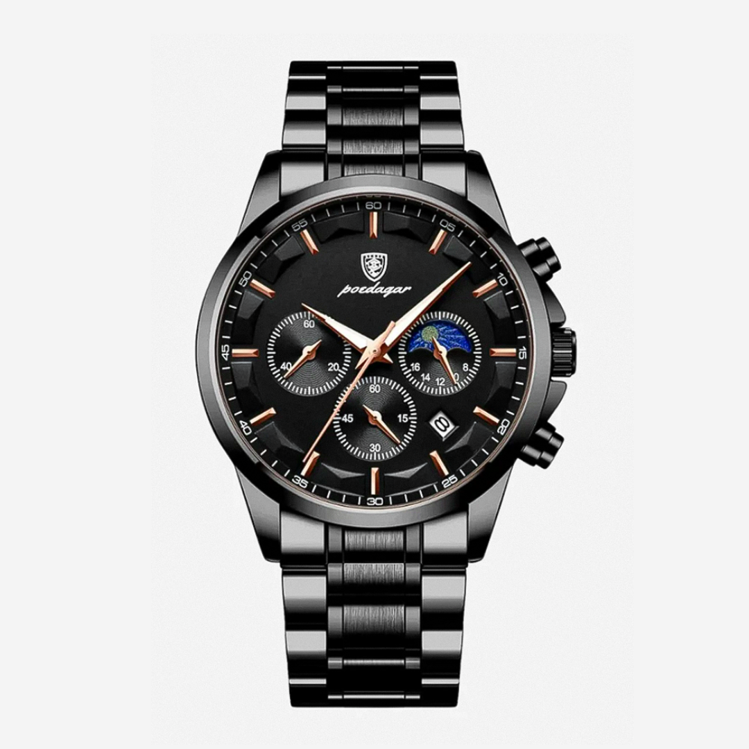 Relógio Clássico De Elegância Com Múltiplos Mostradores | 42mm