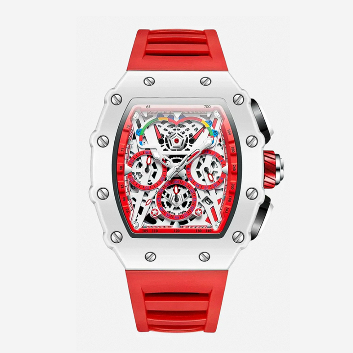 Relógio Futurista Com Mostrador De Cores Vibrantes | 41mm
