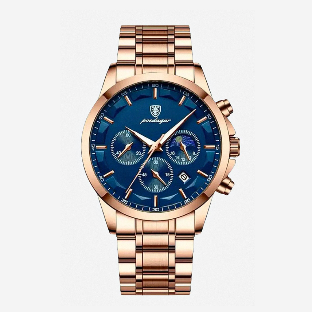 Relógio Clássico De Elegância Com Múltiplos Mostradores | 42mm