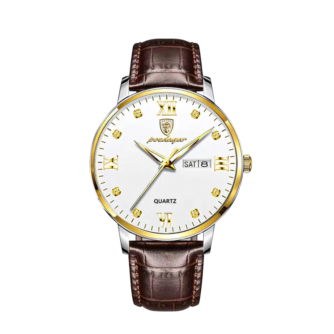 Relógio Masculino De Quartzo Elegante E À Prova De Água | 42mm