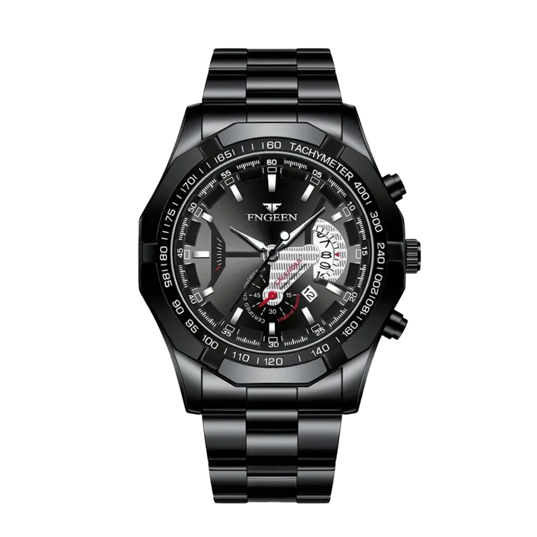 Relógio De Pulso Masculino Com Mostrador Grande E Calendário Criativo | 44mm