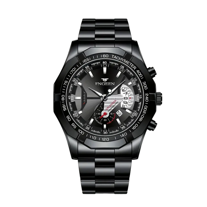 Relógio De Pulso Masculino Com Mostrador Grande E Calendário Criativo | 44mm