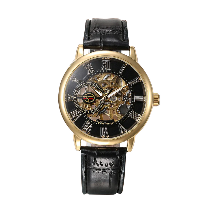 Relógio Mecânico Masculino Elegante Com Algarismos Romanos | 40mm