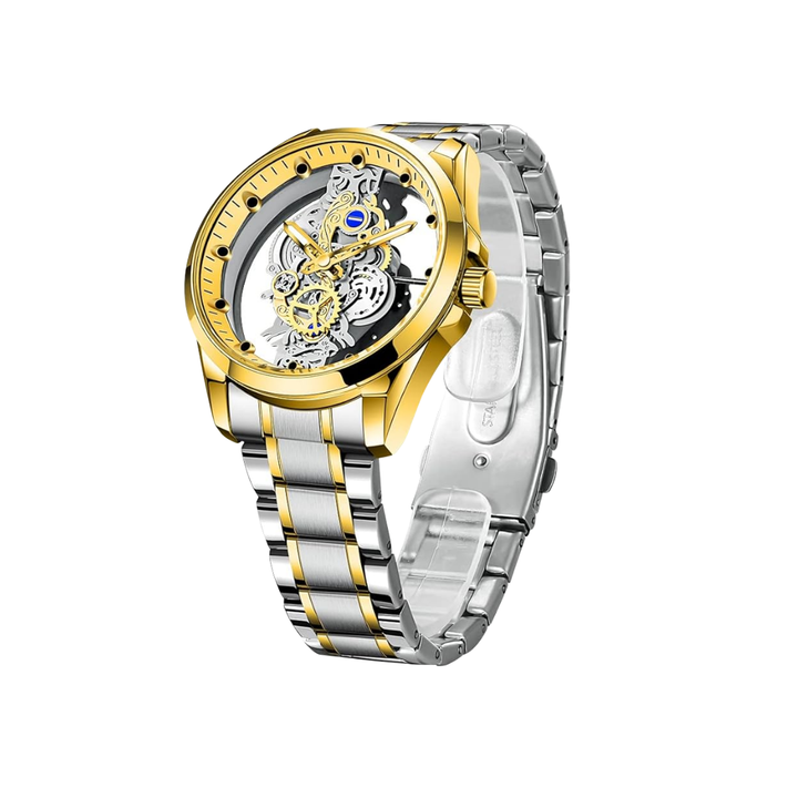 Relógio De Quartzo Com Mostrador De Dupla Face | 42mm