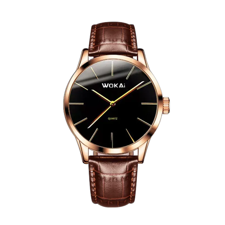 Relógio De Quartzo Elegante Em Ouro Rosa | 40mm