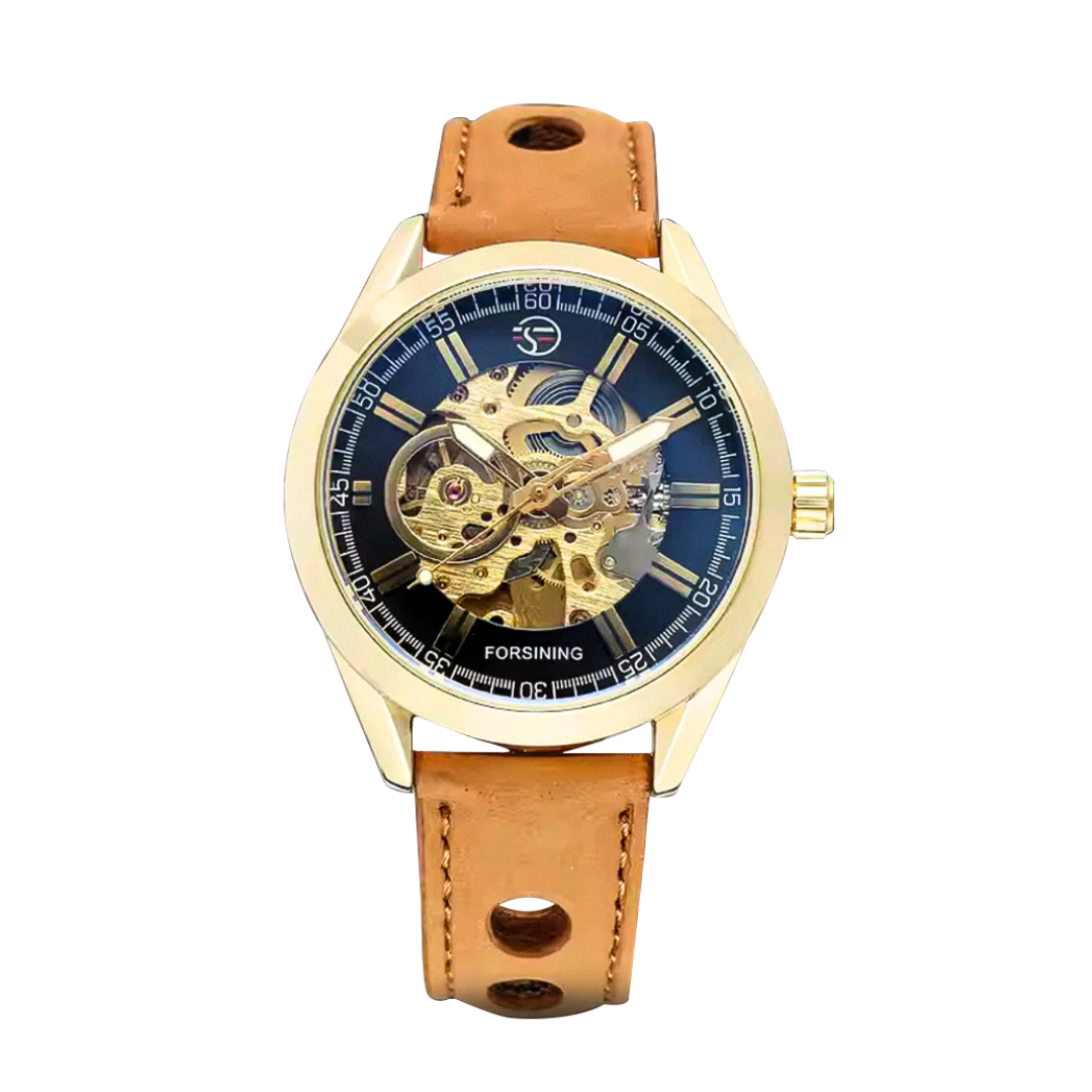 Relógio Masculino Arrojado Com Correia De Pele | 42mm