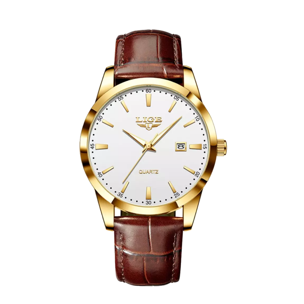 Relógio Cronógrafo Militar Com Correia De Pele | 40mm