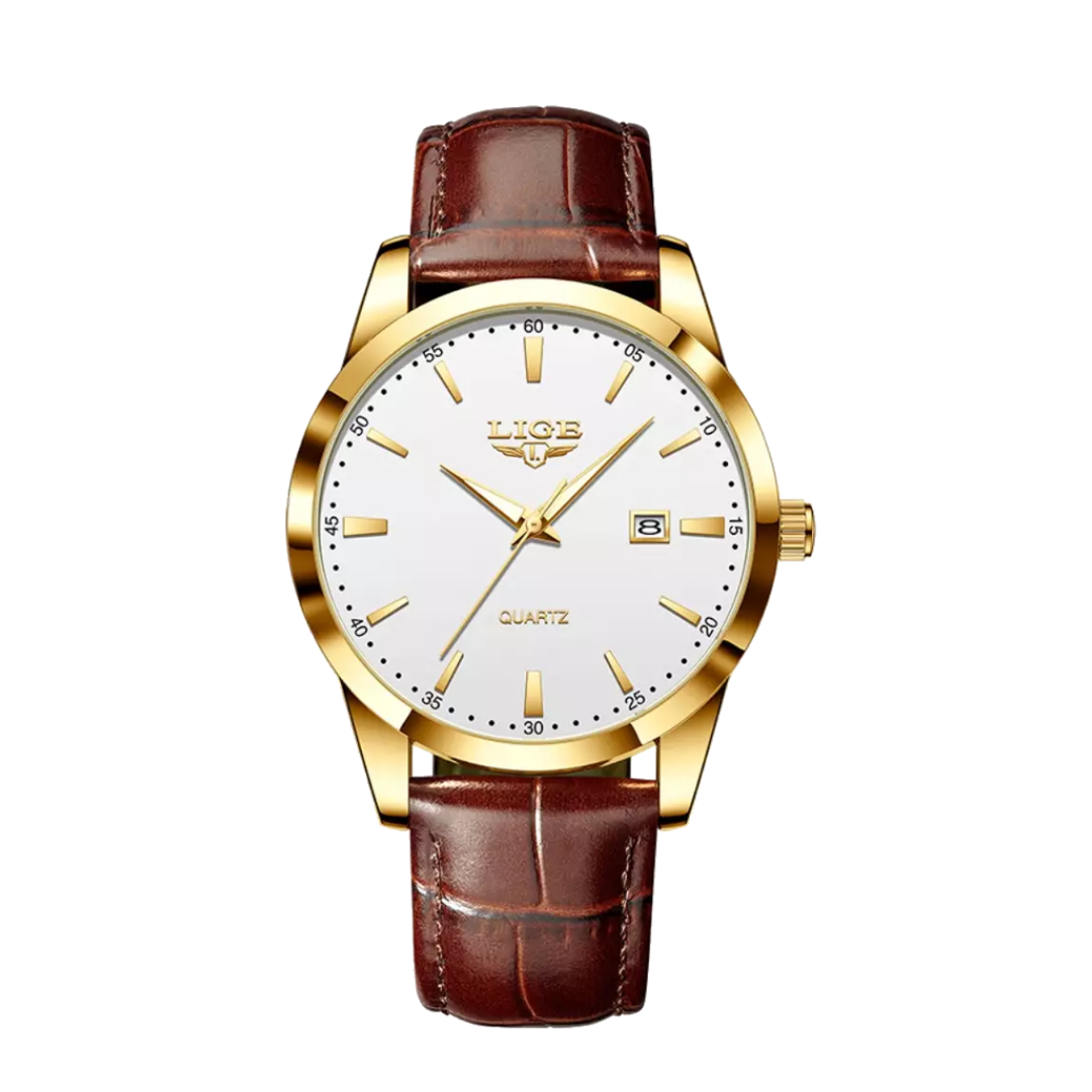 Relógio Cronógrafo Militar Com Correia De Pele | 40mm