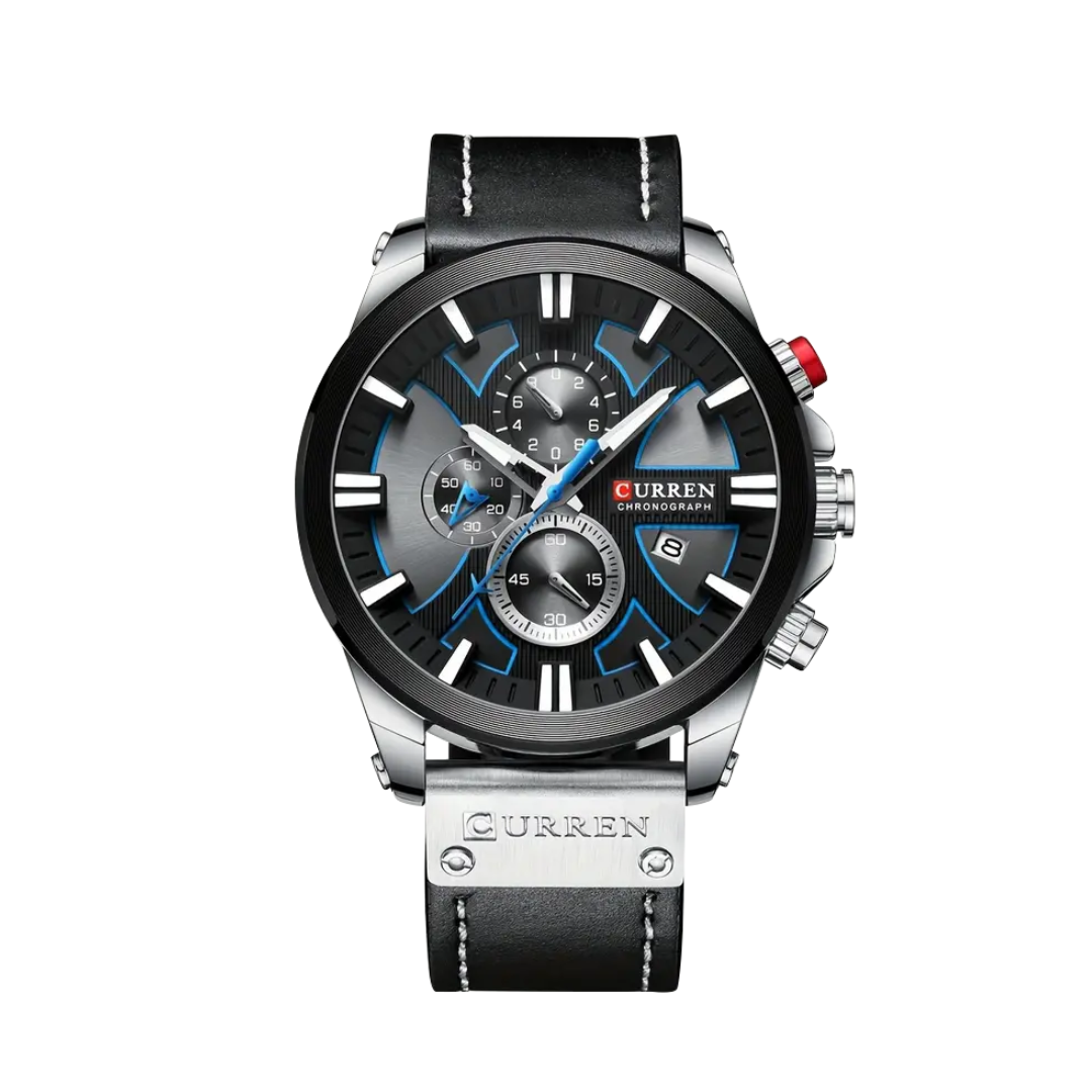 Relógio Masculino De Quartzo Multifuncional Com Brilho No Escuro | 49mm