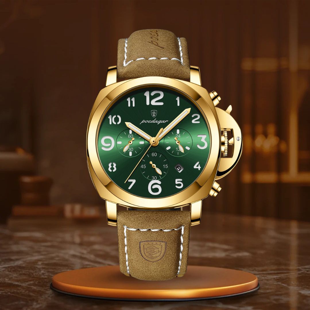 Relógio Desportivo Casual em Pele