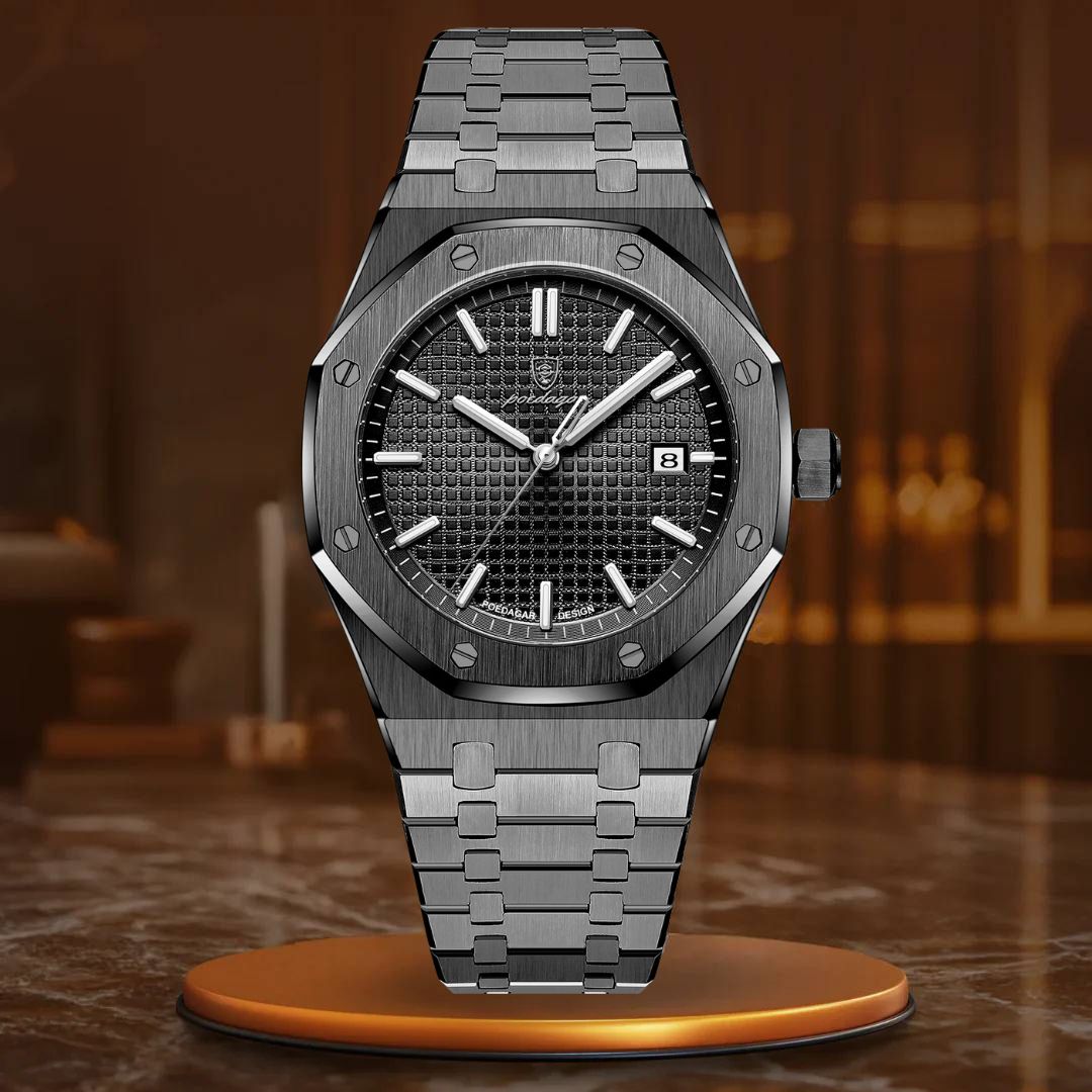 Relógio Masculino de Luxo com Data Luminosa