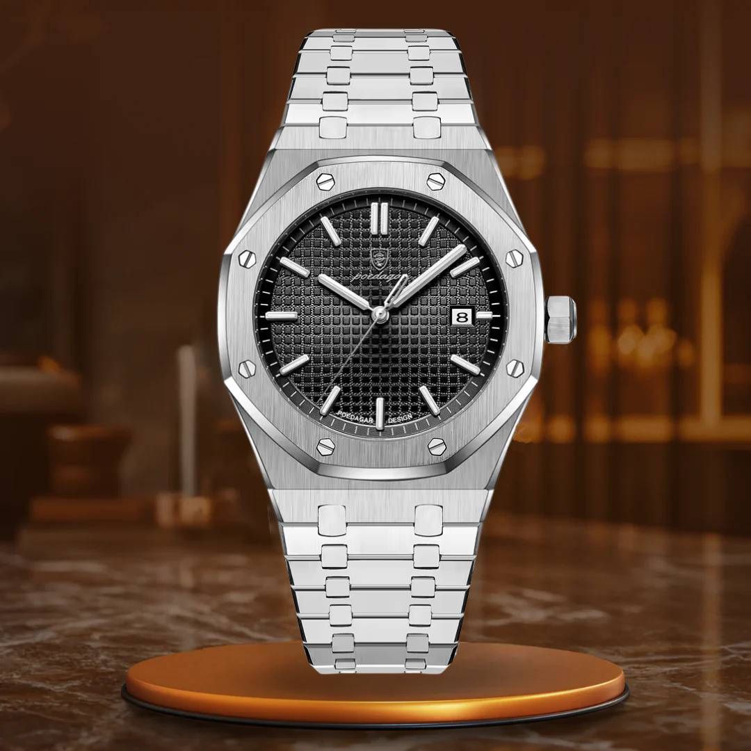 Relógio Masculino de Luxo com Data Luminosa