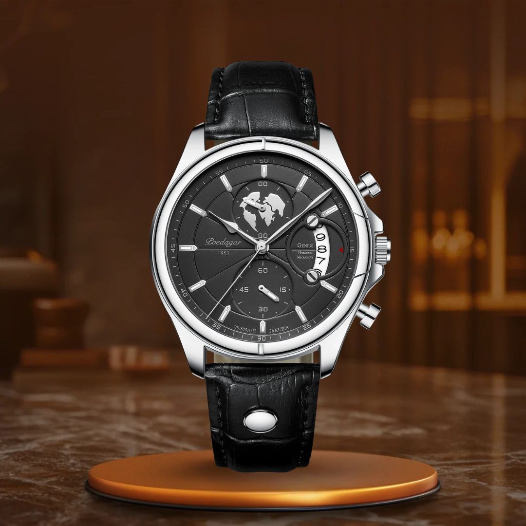 Relógios de Couro à Prova de Água