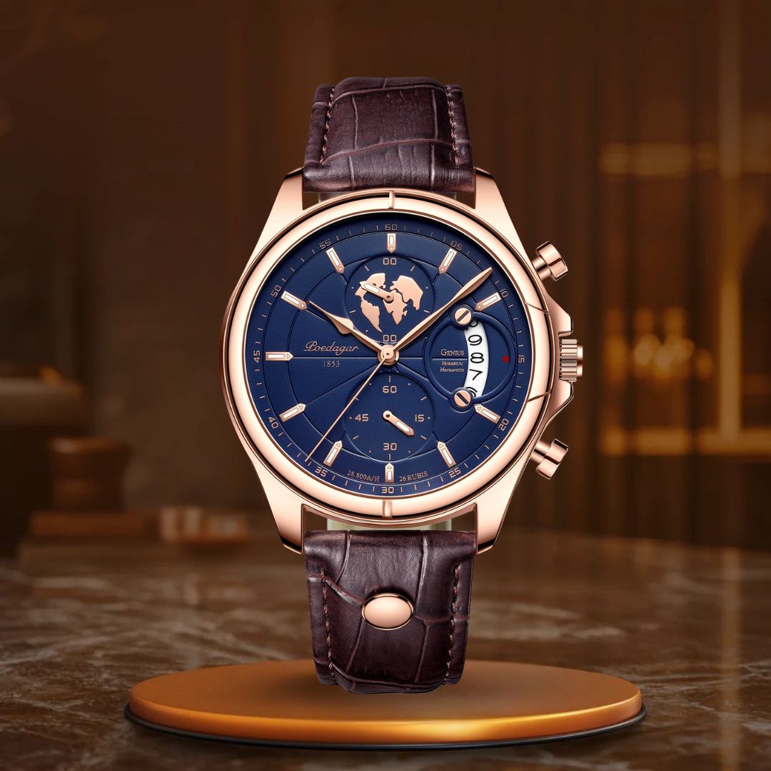 Relógios de Couro à Prova de Água