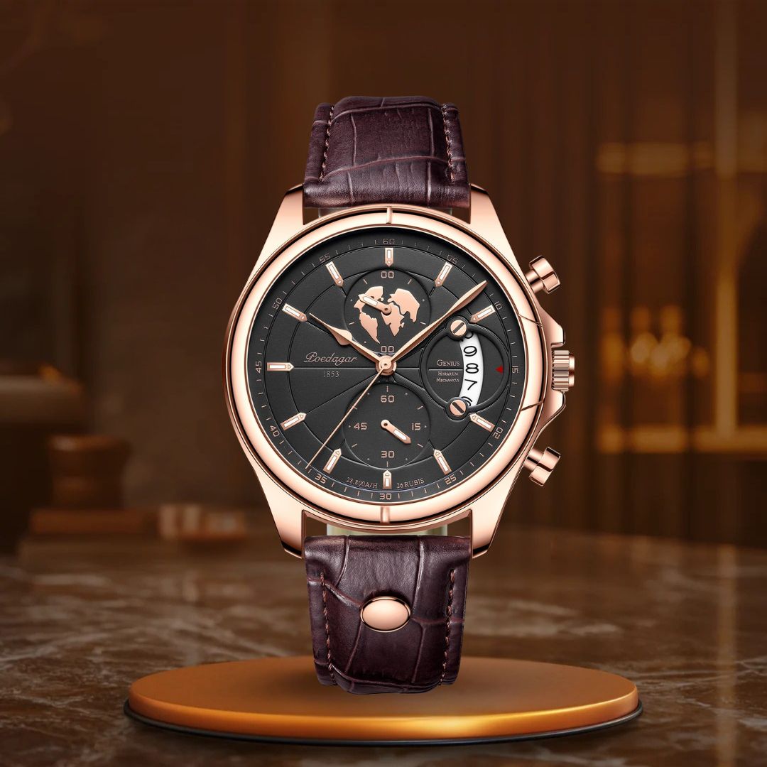 Relógios de Couro à Prova de Água