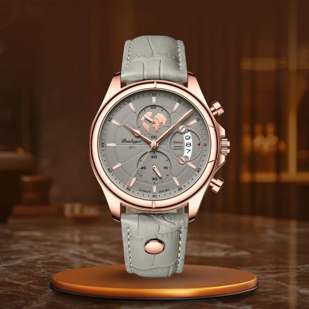 Relógios de Couro à Prova de Água