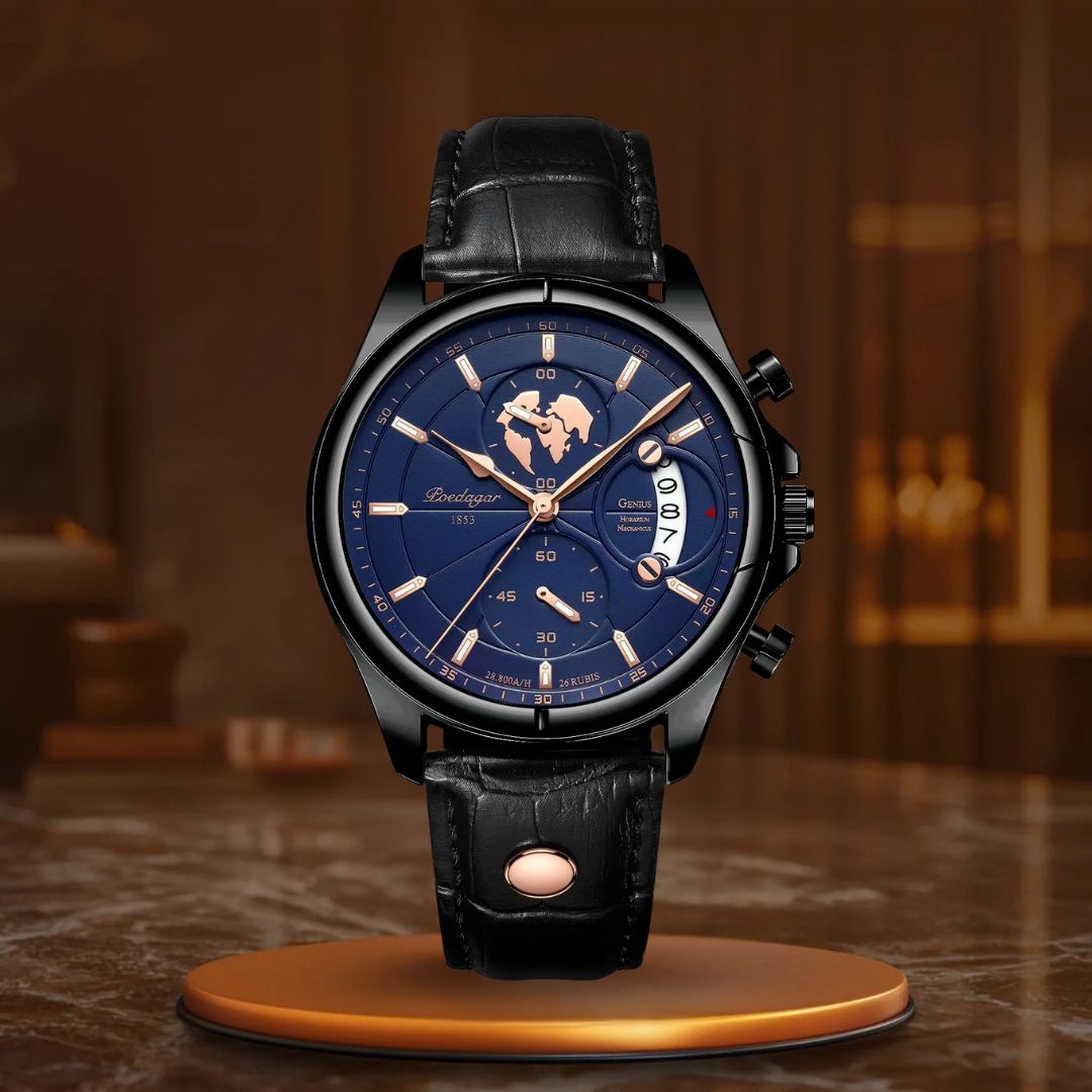 Relógios de Couro à Prova de Água