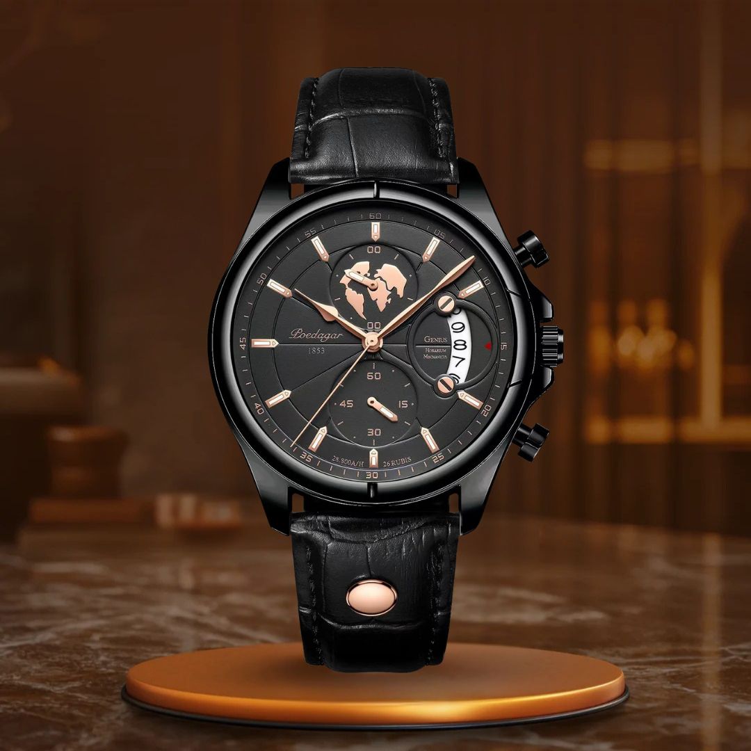 Relógios de Couro à Prova de Água