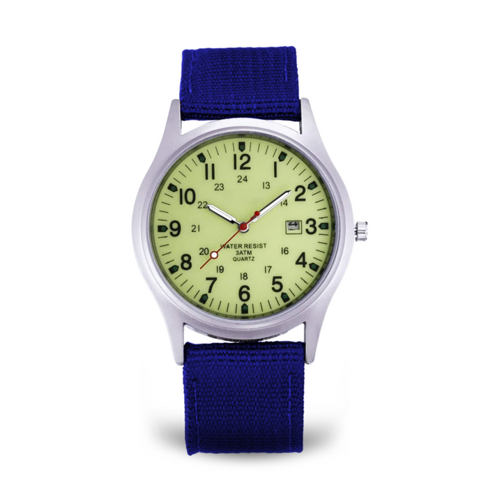 Relógio de Pulso Casual com Inspiração Militar