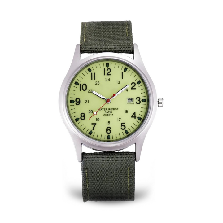 Relógio de Pulso Casual com Inspiração Militar