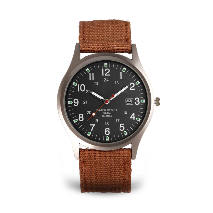 Relógio de Pulso Casual com Inspiração Militar