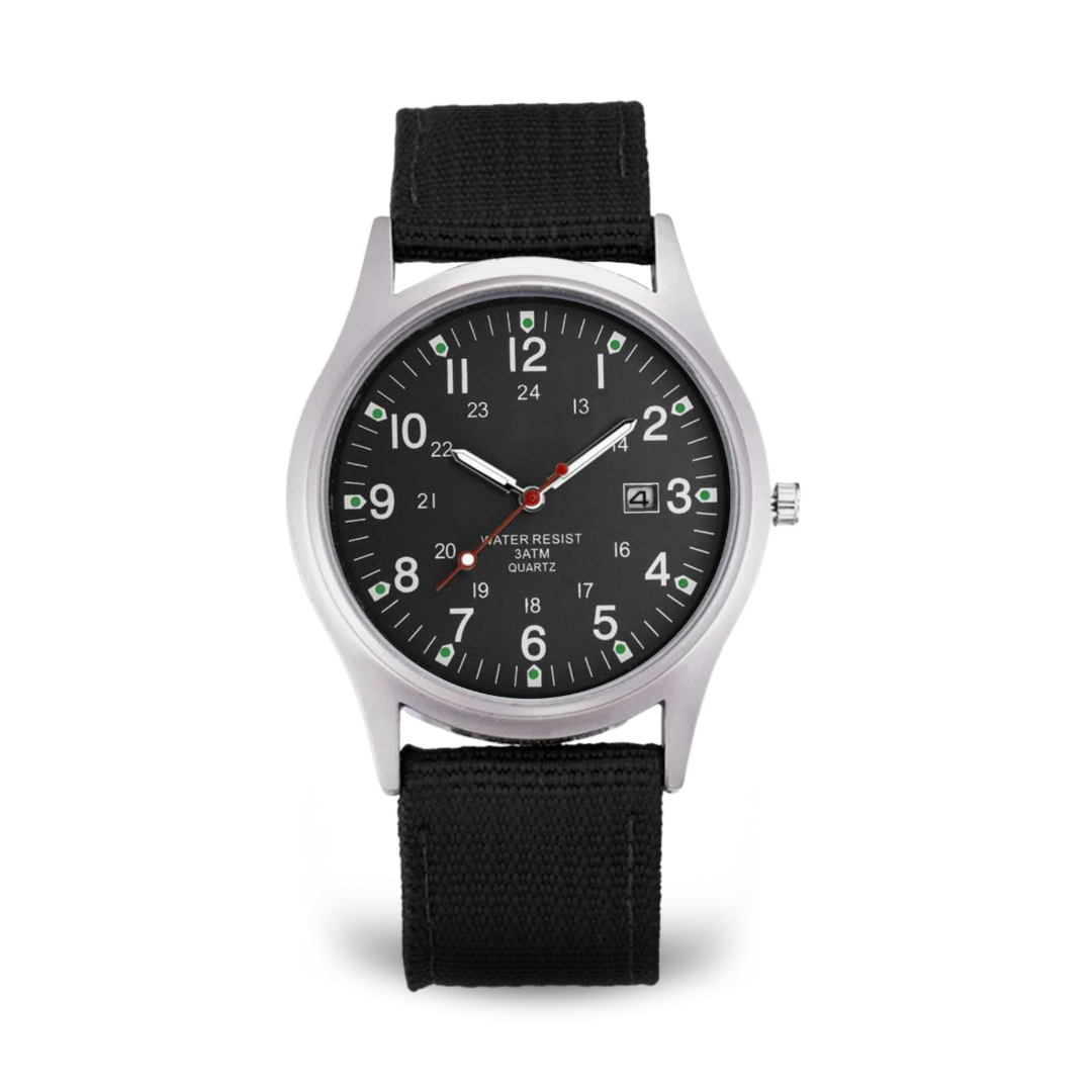 Relógio de Pulso Casual com Inspiração Militar