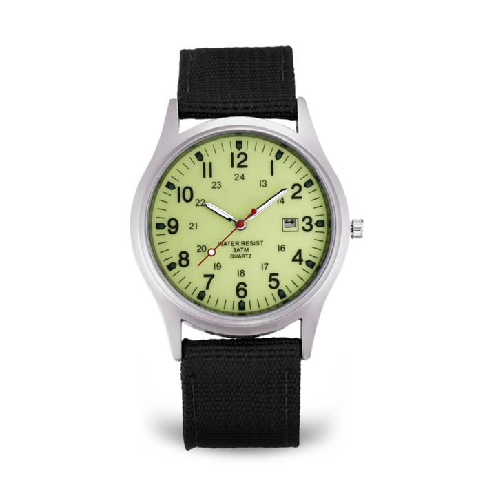 Relógio de Pulso Casual com Inspiração Militar