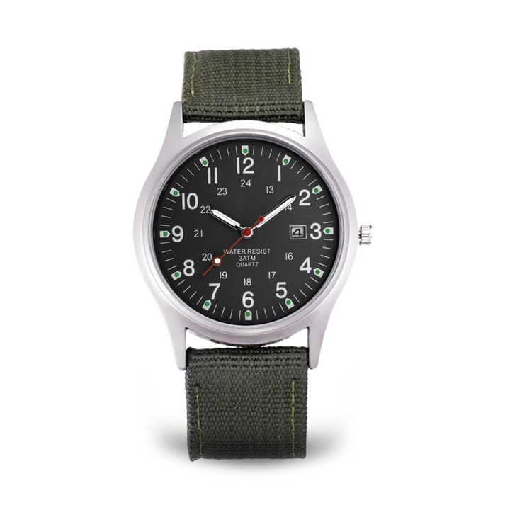 Relógio de Pulso Casual com Inspiração Militar
