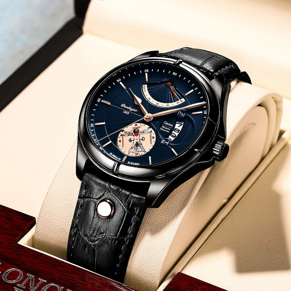 Relógio de Pulso de Luxo para Homem com Quartzo