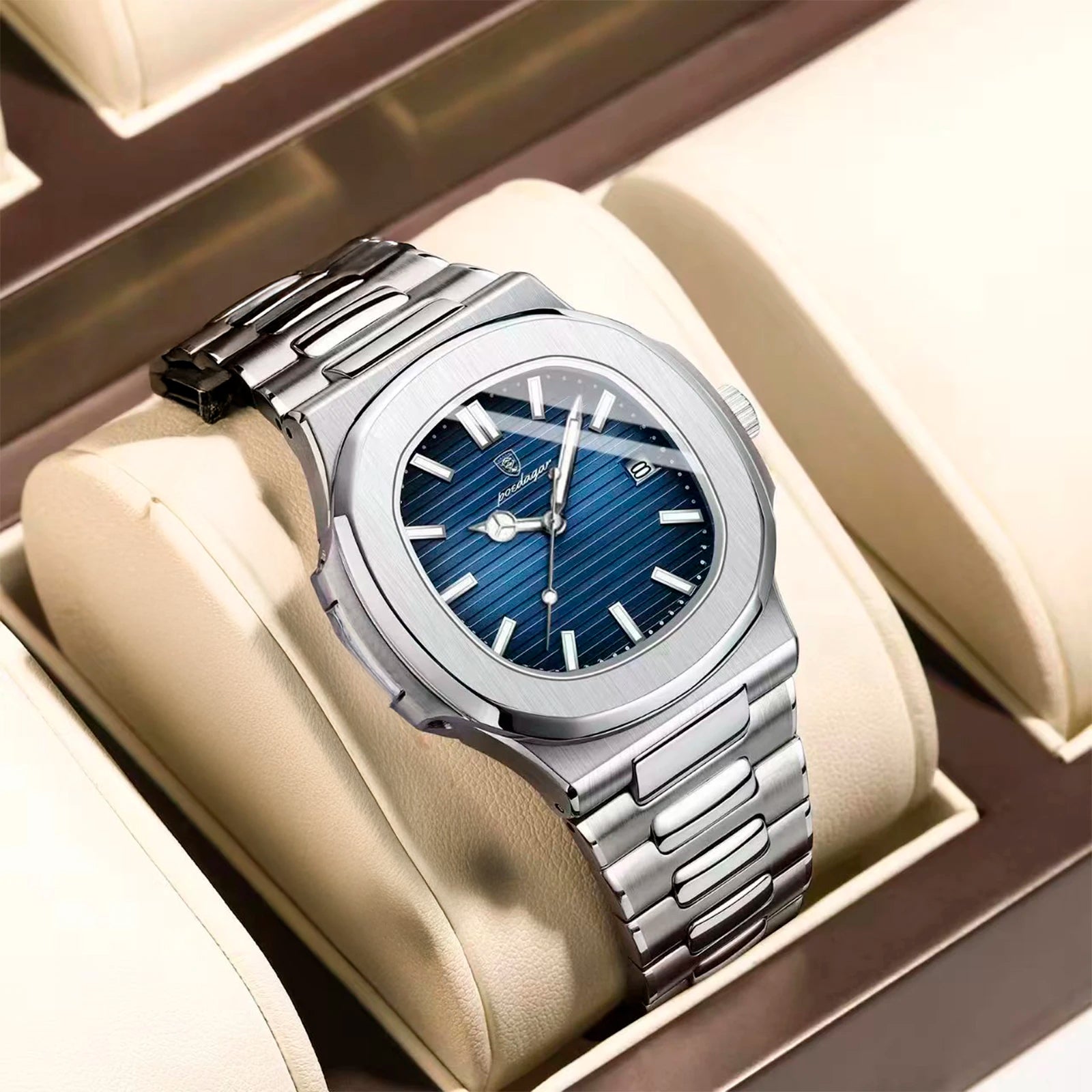 Relógio de Pulso Masculino de Luxo com Quartzo