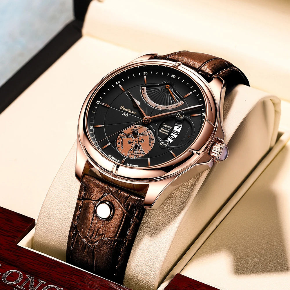 Relógio de Pulso de Luxo para Homem com Quartzo