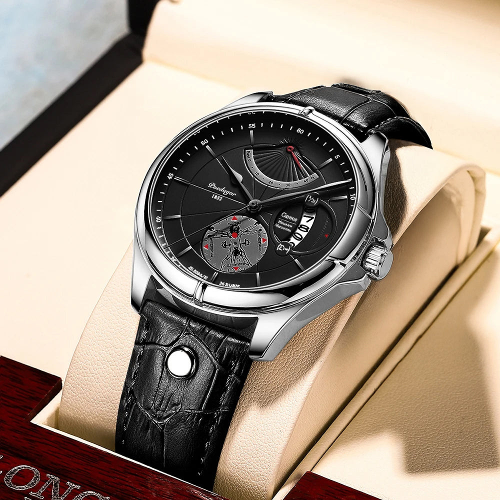 Relógio de Pulso de Luxo para Homem com Quartzo