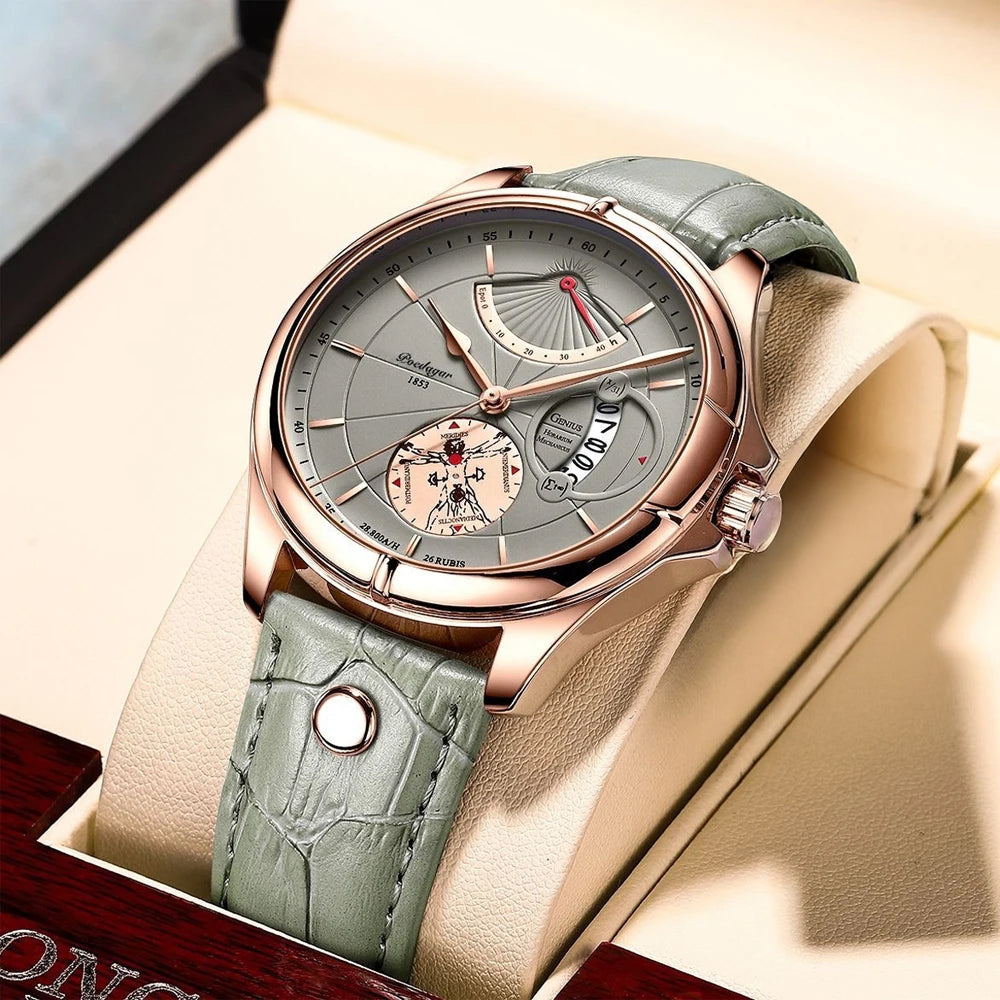 Relógio de Pulso de Luxo para Homem com Quartzo