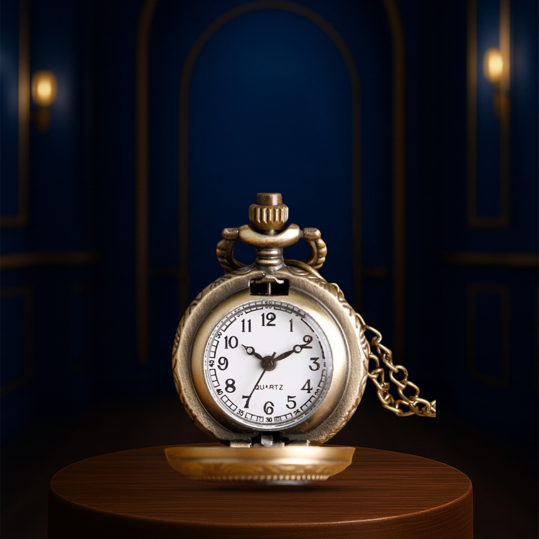 Relógio De Bolso Vintage Fantasioso | 28mm