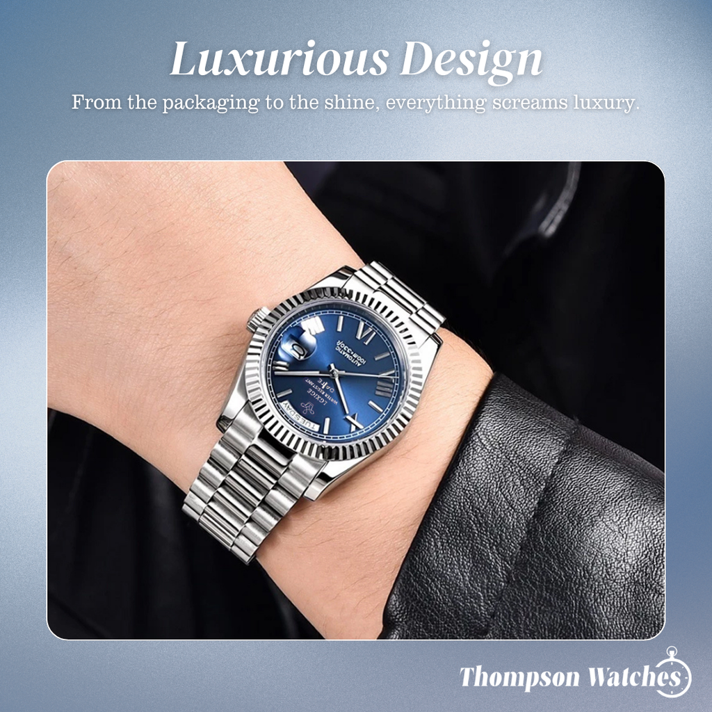 Relógio Com Linhas Definidas e Estilo Clássico