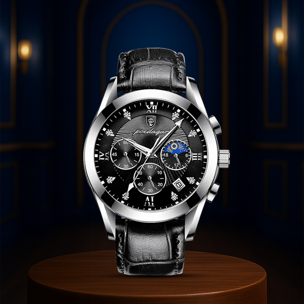 Relógio De Pulso Masculino Luminoso E Elegante | 42mm