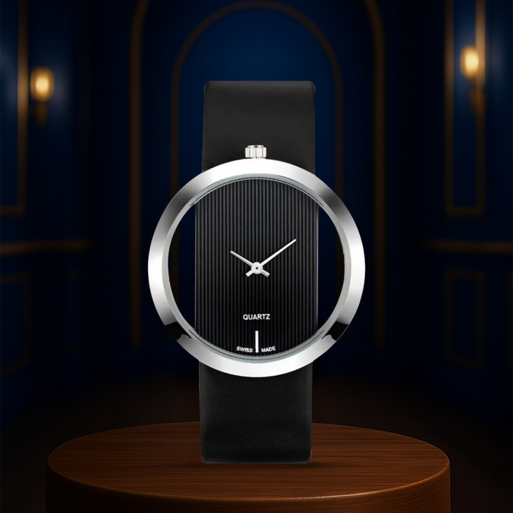 Relógio De Quartzo Com Mostrador Transparente | 40 mm