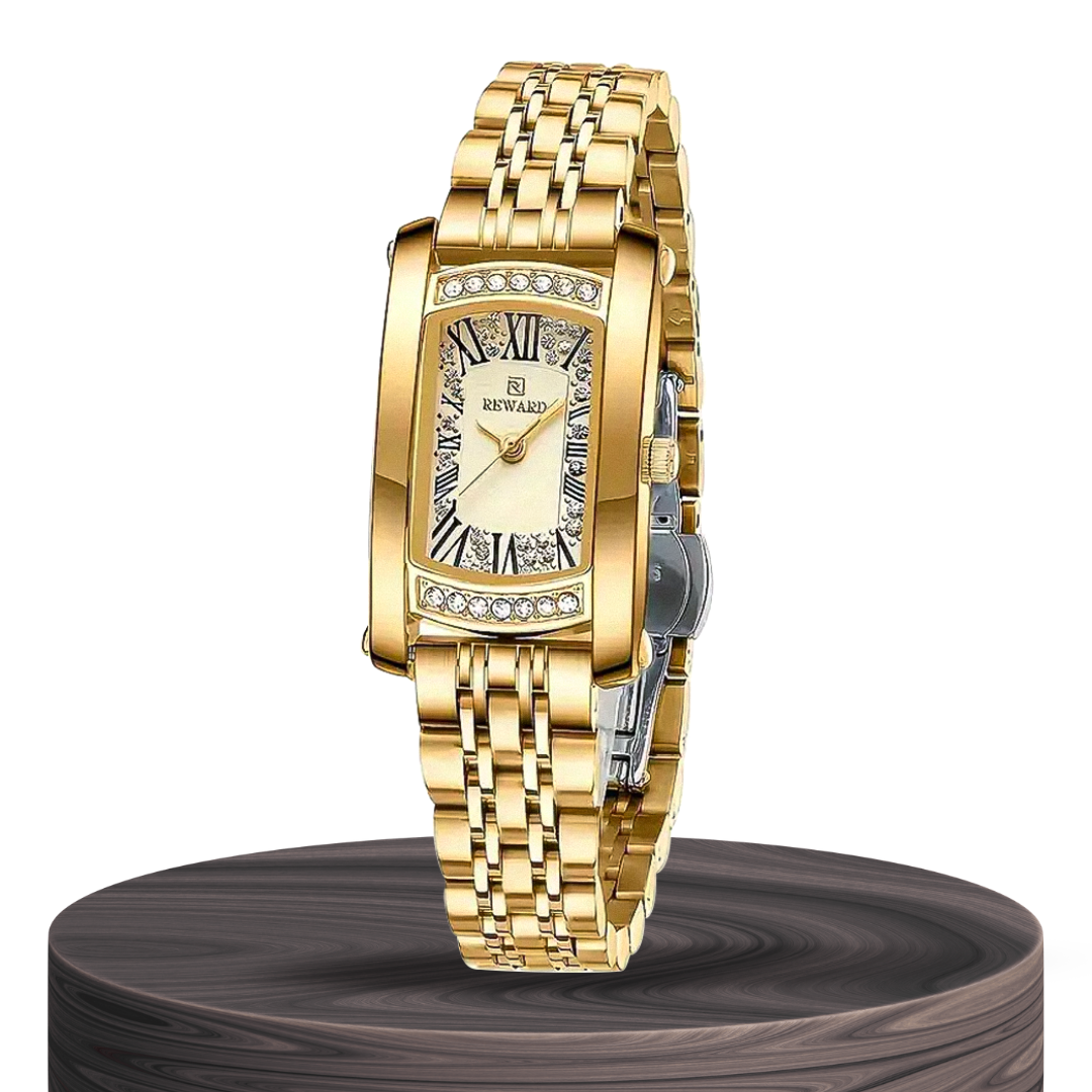 Relógio Elegante Com Cristais Brilhantes | 36mm